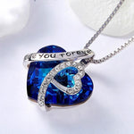 I Love You Forever Heart Necklace for Women
