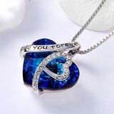 I Love You Forever Heart Necklace for Women