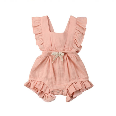 Newborn Baby Girl Boy Summer Ruffle PP Cotton Rompers Hot play Party Gift Kids Jumpsuit Outfits Cute Baby Clothes