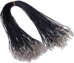 Braided Adjustable Black Leather  Handmade Necklace Pendant  Jewelry Chains