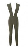 Up to 90%Off Big Sale!!!10th Anniversay Shopping Festival!2020 Summer High Quality Women Sexy Grey Bodycon Jumpsuit