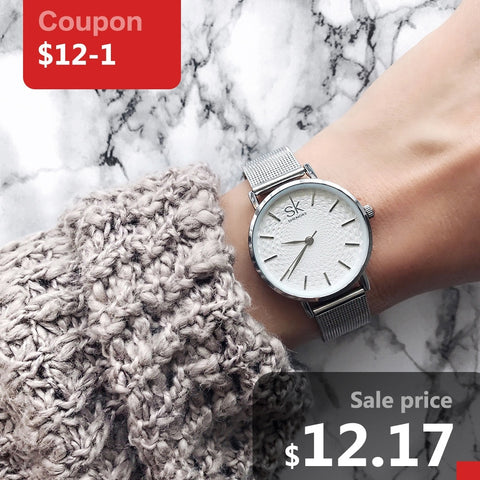 New Fashion Women Golden Wrist Watches