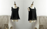 Banerdanni Women Chiffon Blouse 2020 New arrival Summer sleeveless O-Neck Casual Female Blouses Plus Size 6XL Solid color Shirts