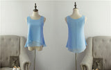 Banerdanni Women Chiffon Blouse 2020 New arrival Summer sleeveless O-Neck Casual Female Blouses Plus Size 6XL Solid color Shirts