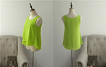 Banerdanni Women Chiffon Blouse 2020 New arrival Summer sleeveless O-Neck Casual Female Blouses Plus Size 6XL Solid color Shirts