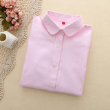 FEKEHA Women Blouses 2019 Long Sleeve Oxford Ladies Tops Office Long Sleeve Shirts Women Student Blusas Camisas Mujer