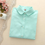 FEKEHA Women Blouses 2019 Long Sleeve Oxford Ladies Tops Office Long Sleeve Shirts Women Student Blusas Camisas Mujer