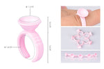 100Pcs Disposable Caps Microblading Pink Ring Tattoo Ink Cup For Tattoo Needle Supplies Accessorie Makeup Tattoo Tools
