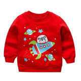 Baby Print Pullover Tee Autumn Winter Kids Sweatshirt Tops Long Sleeve T-shirt Boys Girls Child Baby Clothes