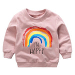 Baby Print Pullover Tee Autumn Winter Kids Sweatshirt Tops Long Sleeve T-shirt Boys Girls Child Baby Clothes