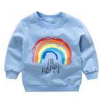 Baby Print Pullover Tee Autumn Winter Kids Sweatshirt Tops Long Sleeve T-shirt Boys Girls Child Baby Clothes