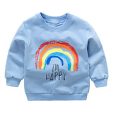 Baby Print Pullover Tee Autumn Winter Kids Sweatshirt Tops Long Sleeve T-shirt Boys Girls Child Baby Clothes