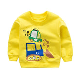 Baby Print Pullover Tee Autumn Winter Kids Sweatshirt Tops Long Sleeve T-shirt Boys Girls Child Baby Clothes