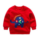 Baby Print Pullover Tee Autumn Winter Kids Sweatshirt Tops Long Sleeve T-shirt Boys Girls Child Baby Clothes