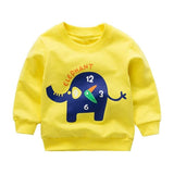 Baby Print Pullover Tee Autumn Winter Kids Sweatshirt Tops Long Sleeve T-shirt Boys Girls Child Baby Clothes
