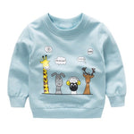 Baby Print Pullover Tee Autumn Winter Kids Sweatshirt Tops Long Sleeve T-shirt Boys Girls Child Baby Clothes