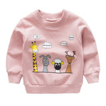 Baby Print Pullover Tee Autumn Winter Kids Sweatshirt Tops Long Sleeve T-shirt Boys Girls Child Baby Clothes