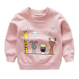Baby Print Pullover Tee Autumn Winter Kids Sweatshirt Tops Long Sleeve T-shirt Boys Girls Child Baby Clothes