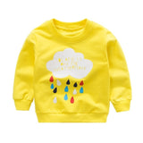 Baby Print Pullover Tee Autumn Winter Kids Sweatshirt Tops Long Sleeve T-shirt Boys Girls Child Baby Clothes