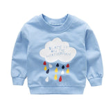 Baby Print Pullover Tee Autumn Winter Kids Sweatshirt Tops Long Sleeve T-shirt Boys Girls Child Baby Clothes