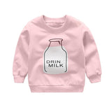 Baby Print Pullover Tee Autumn Winter Kids Sweatshirt Tops Long Sleeve T-shirt Boys Girls Child Baby Clothes