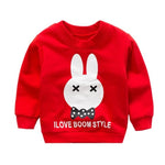 Baby Print Pullover Tee Autumn Winter Kids Sweatshirt Tops Long Sleeve T-shirt Boys Girls Child Baby Clothes