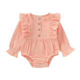 0-18M Baby Girl Romper Spring Newborn Baby Clothes For Girls Long Sleeve Kids Boys Jumpsuit Baby Boys Outfits Clothes Summer