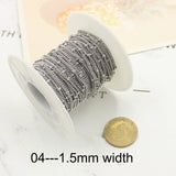 Bracelets Necklace Jewelry Stainless Steel Chain 1.5mm 2.0mm