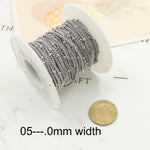 Bracelets Necklace Jewelry Stainless Steel Chain 1.5mm 2.0mm