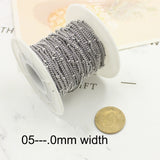Bracelets Necklace Jewelry Stainless Steel Chain 1.5mm 2.0mm