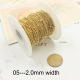 Bracelets Necklace Jewelry Stainless Steel Chain 1.5mm 2.0mm