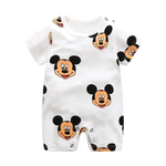 2020 cartoon anime short Newborn Baby Clothes pure cotton Summer Rompers Kids Baby Girl Jumpsuit Toddler Costume for boys romper