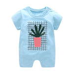 2020 cartoon anime short Newborn Baby Clothes pure cotton Summer Rompers Kids Baby Girl Jumpsuit Toddler Costume for boys romper