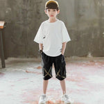 10 12 Years Old Boys' Tracksuit For Baby Boy Summer Clothing Set Cartoon Print Sport Suit Kid T-Shirt + Shorts Children Clothes