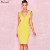 Up to 90%Off Big Sale!!!10th Anniversay Shopping Festival!2020 Summer High Quality Women Sexy Orange Bodycon Bandage Dress