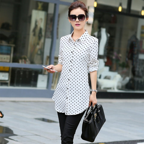 New Fashion Print Blouses Women Long Style Shirts 2020 Cotton Ladies Tops Long Sleeve Blusas Femininas Plus Size Women Clothing
