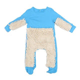 Baby Mop Rompers Outfit Unisex Rompe Boy Girl Polishes Floors Cleaning Mop Suit Cleaning Mop Sui Kids Crawls Toddler Jumpsuit