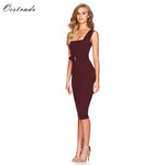 Up to 90%Off Big Sale!!!10th Anniversay Shopping Festival!2020 Summer High Quality Women Sexy Wine Bodycon Bandage Dress