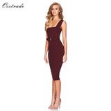 Up to 90%Off Big Sale!!!10th Anniversay Shopping Festival!2020 Summer High Quality Women Sexy Wine Bodycon Bandage Dress