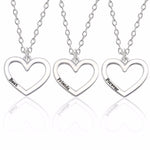 BFF Best Friends Forever Necklaces For Women Cute Rainbow Rhinestone Couple Pendants Love Heart Handmade Jewelry Birthday Gifts