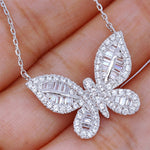 Butterfly Pendent Women Necklace Chain