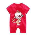 2020 Cheap cotton Baby romper Short Sleeve baby clothing One Piece Summer Unisex Baby Clothes girl and boy jumpsuits Giraffe