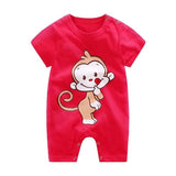 2020 Cheap cotton Baby romper Short Sleeve baby clothing One Piece Summer Unisex Baby Clothes girl and boy jumpsuits Giraffe