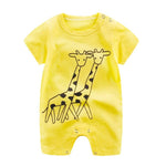 2020 Cheap cotton Baby romper Short Sleeve baby clothing One Piece Summer Unisex Baby Clothes girl and boy jumpsuits Giraffe