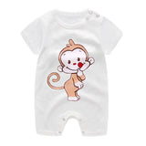 2020 Cheap cotton Baby romper Short Sleeve baby clothing One Piece Summer Unisex Baby Clothes girl and boy jumpsuits Giraffe