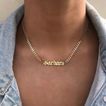 Men Women Personalized Custom Necklaces Stainless Steel Cuban Chain Jewelry