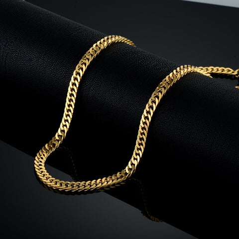 Gold Chain For Men Necklace Gold Color Stainless Steel