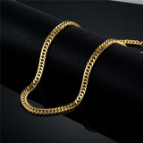 Gold Chain For Men Necklace Gold Color Stainless Steel