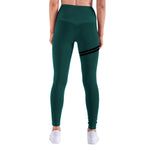 CHRLEISURE Hollow Fitness Pants Women High Waist Seamless Skinny Casual Sweatpants Women Breathable Slim Patchwork Workout Pants