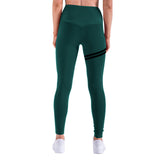 CHRLEISURE Hollow Fitness Pants Women High Waist Seamless Skinny Casual Sweatpants Women Breathable Slim Patchwork Workout Pants